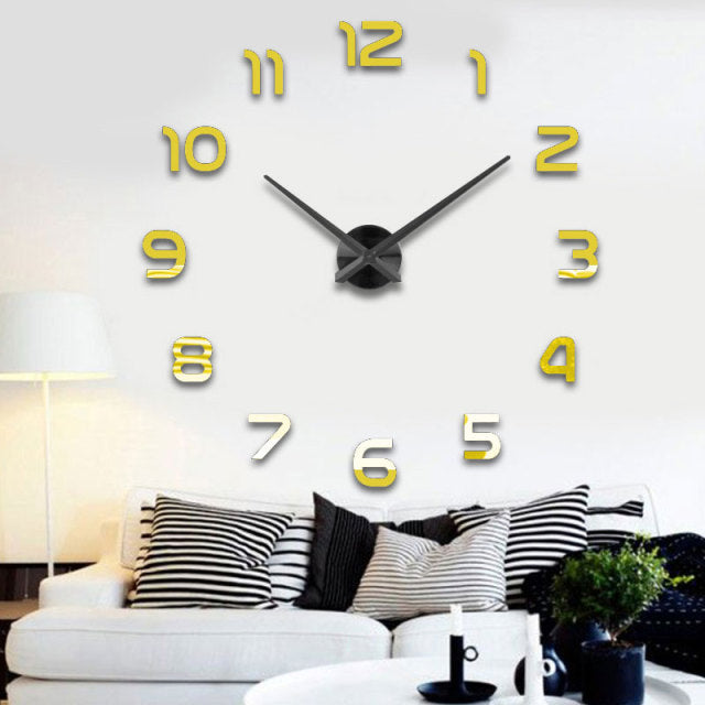 Wall Clock Mirror Sticker