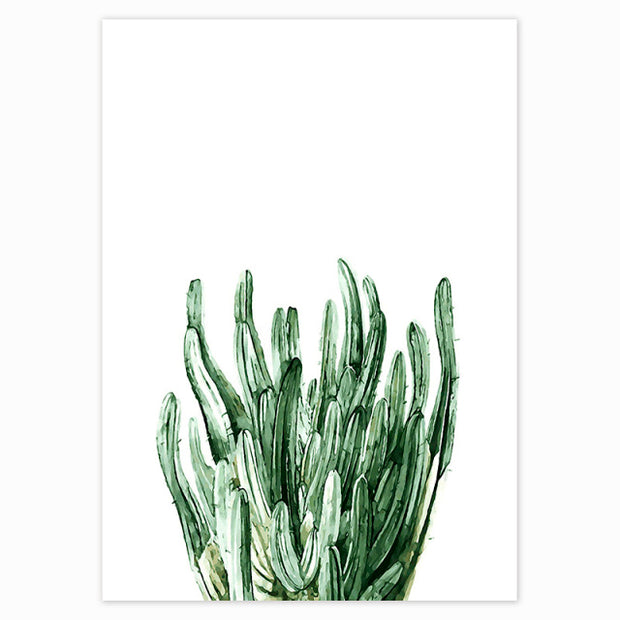 Scandinavian Green Leaves Decorative