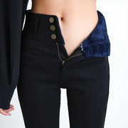Mom Black Denim Trousers
