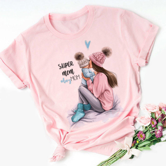 Casual Super Mom T shirt