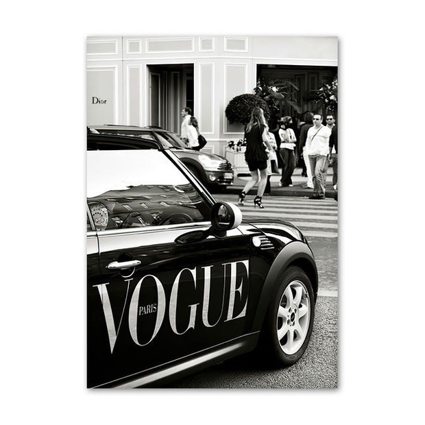 Black White Wall Art Painting