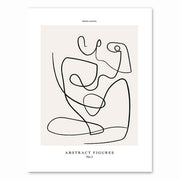 Line Canvas Black White Wall Art