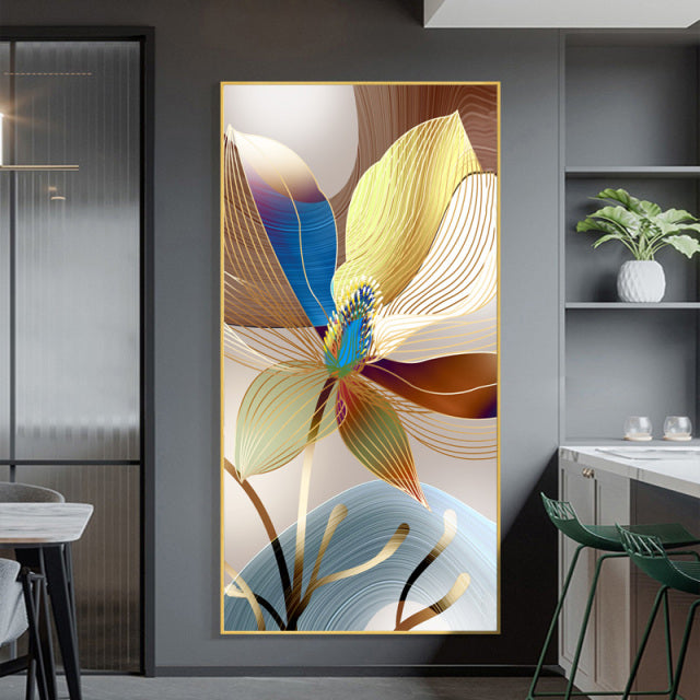 Abstract Flower Picture Canvas