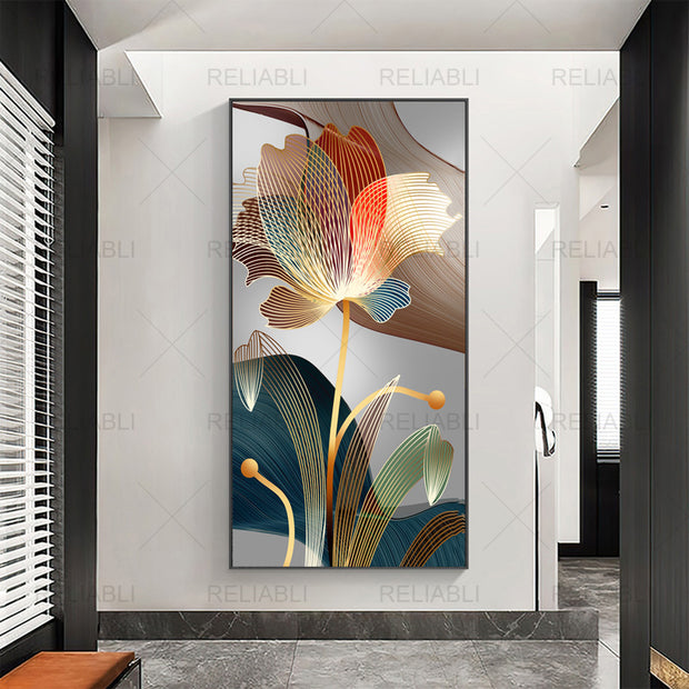 Abstract Flower Picture Canvas