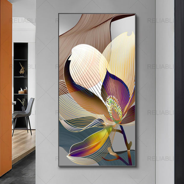 Abstract Flower Picture Canvas