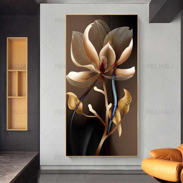 Abstract Flower Picture Canvas