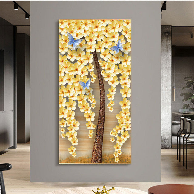Abstract Flower Picture Canvas
