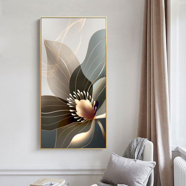Abstract Flower Picture Canvas