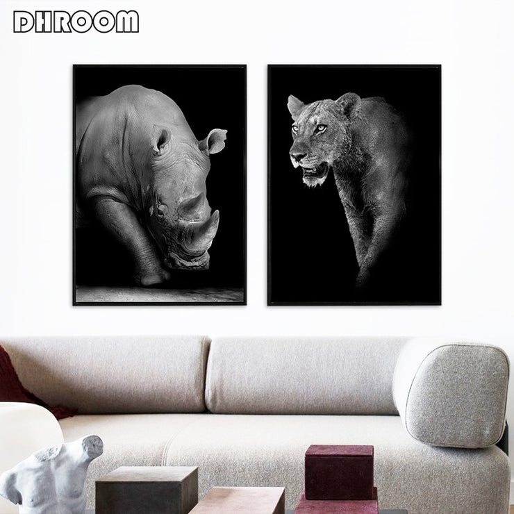 Canvas Painting Animal Wall