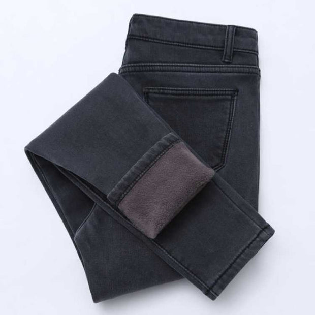 Gold Fleeces Denim Pants