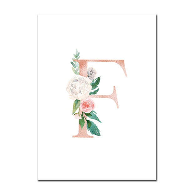 Fox Deer Wall Print Floral