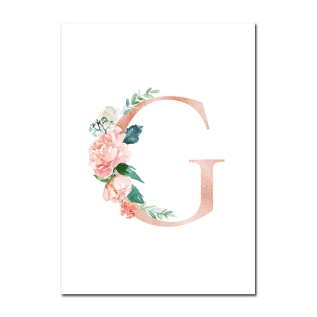 Fox Deer Wall Print Floral