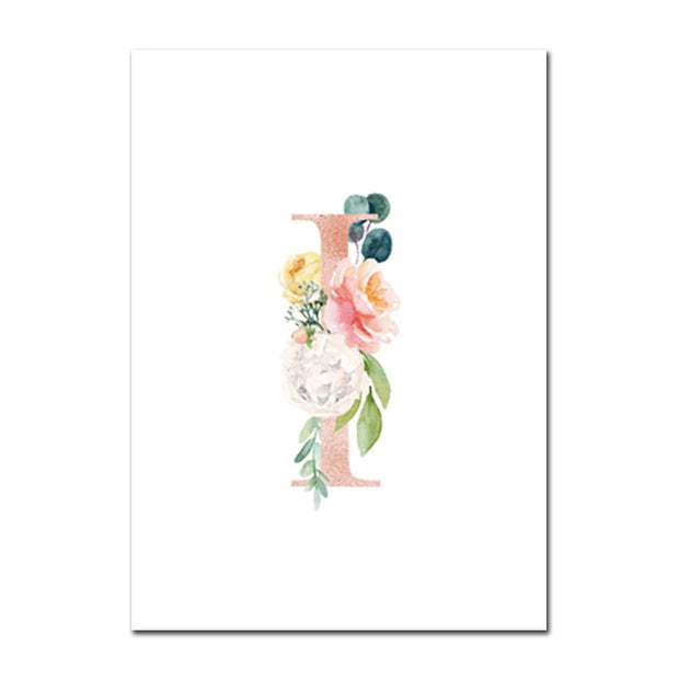 Fox Deer Wall Print Floral