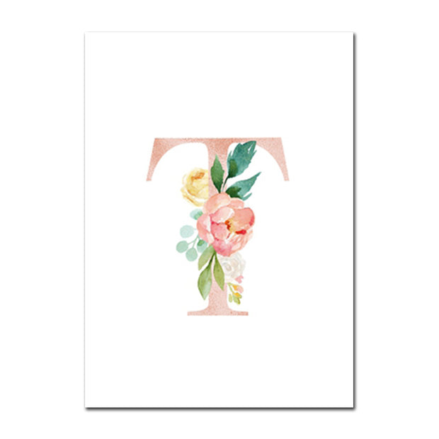 Fox Deer Wall Print Floral
